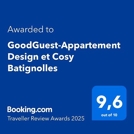 Goodguest-Appartement Design Et Cosy Batignolles Париж Екстериор снимка